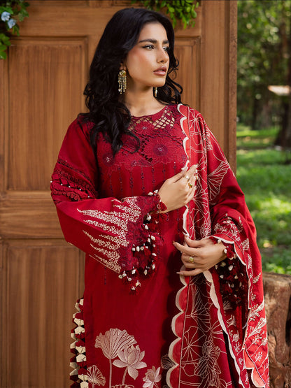 Parishay Winterwood Tales Khaddar Embroidered Unstitched 3-Piece Suit- WW - 03