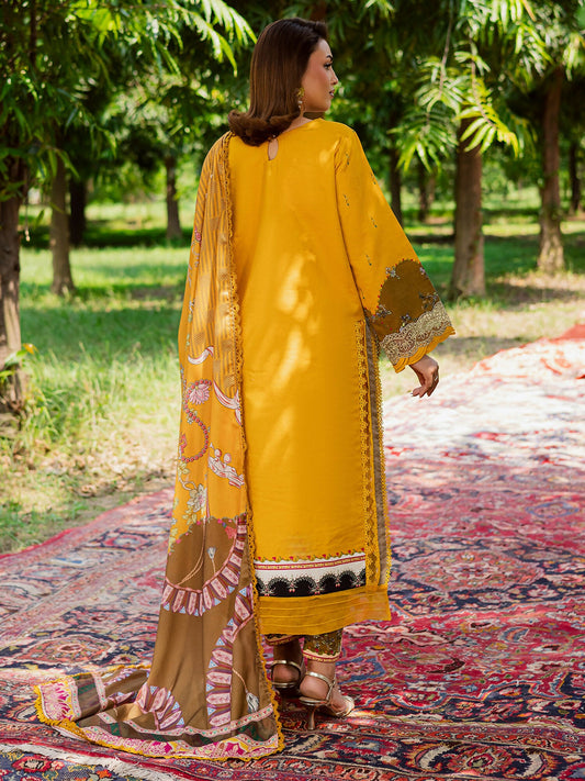 Parishay Rang e Sarma Khaddar Embroidered Unstitched 3-Piece Suit-SAR-14