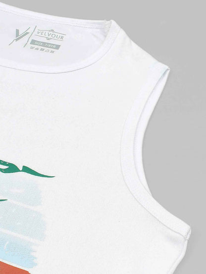 Velvour Poly Athletic Sleeveless Tracksuit-VST61-C