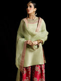 Hussain Rehar Luxury Pret'23 Raw Silk Embellished Stitched 3-Piece Suit-Doron