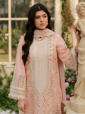 Binilyas Freesia Luxury Lawn Embroidered Unstitched 3-Piece Suit-101- A