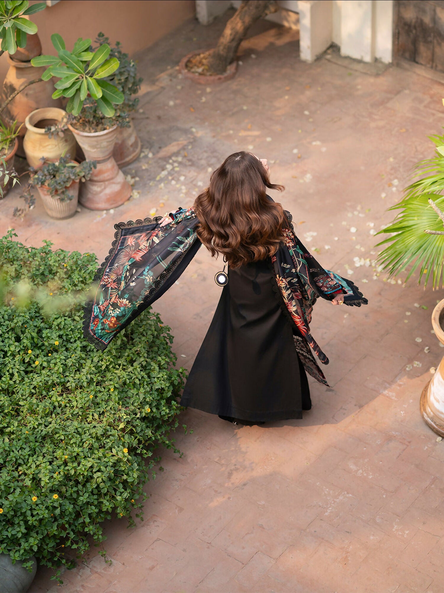 Mahnur Angan Lawn'26 Embroidered Stitched 3-Piece Suit-AN-007