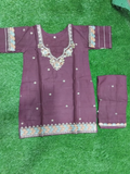Purple Bin Shaukat Pima Lawn Embroidered Stitched 2-Piece Suit