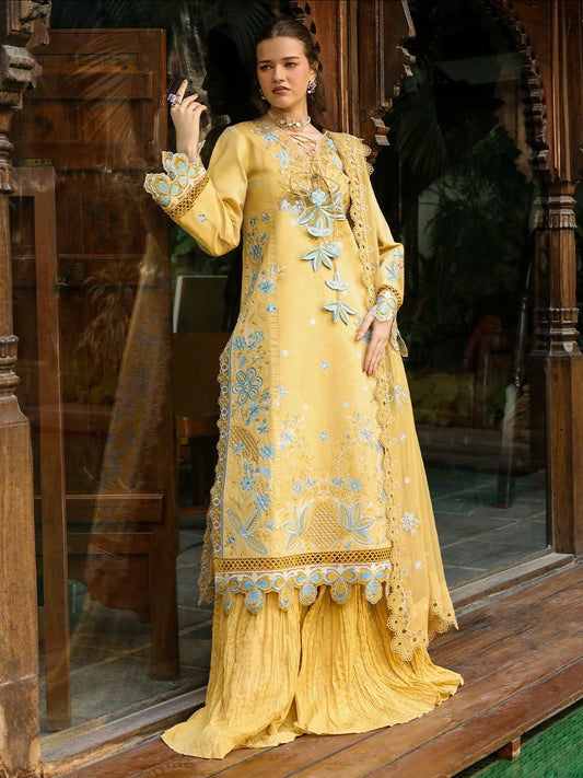 Mahnur Shanaya Vol 2 Lawn Embroidered Unstitched 3-Piece Suit-SH-04