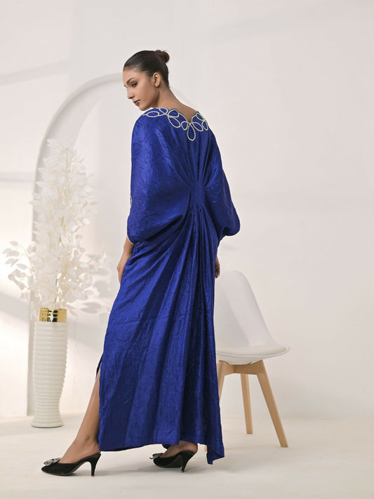 Ruby's Couture The Luxe Edit Pure Crush Silk Embellished Kaftan Set-Heer