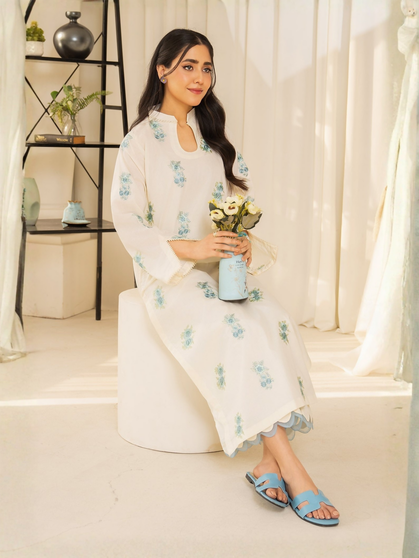 Mannat Clothing Summer Basics'25 Lawn Embroidered Stitched Suit-SB2020013