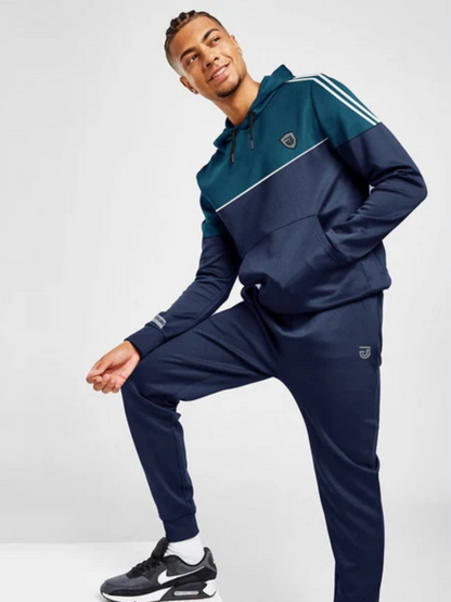 Jupiter Printed logo Premium Contrast Panel Track Suit-12882