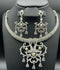 H&A Jewellery One Carat Silver Rhodium Plated Jewellery Set