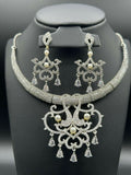 H&A Jewellery One Carat Silver Rhodium Plated Jewellery Set