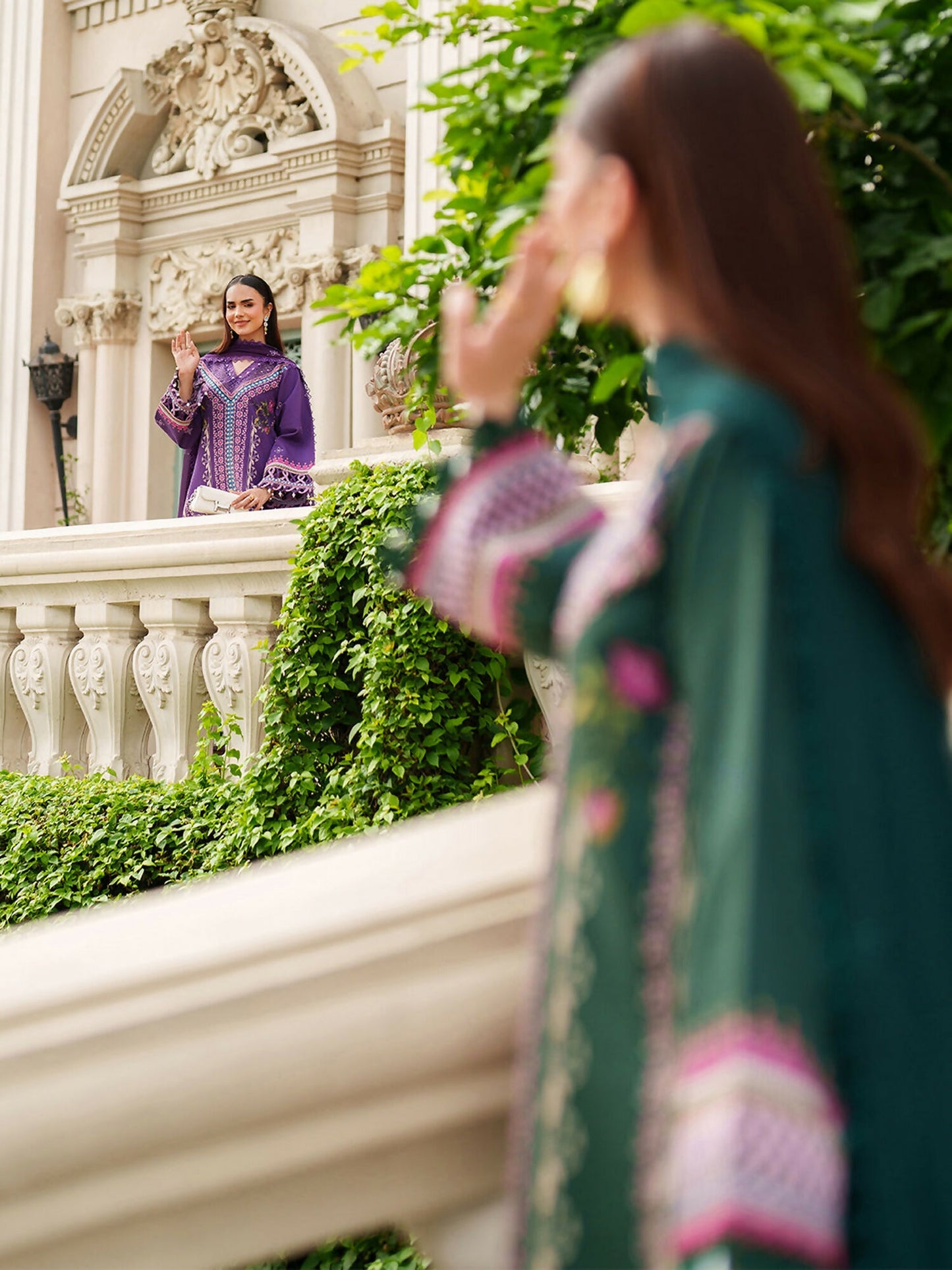 Parishay Ivy Bloom Viscose Embroidered Stitched 3-Piece Suit-IW-07