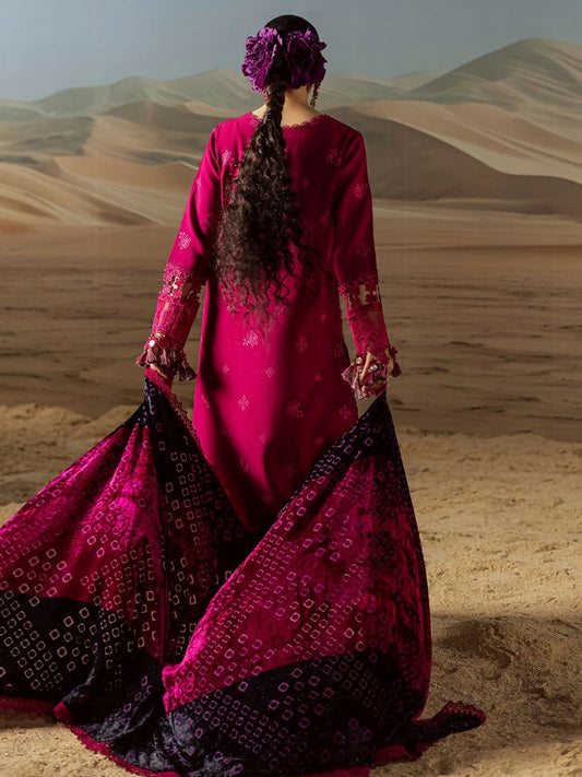 Mahnur Amelia Kotrai Embroidered Unstitched 3-Piece Suit-CK-011