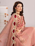 Shurooq Echoes In Bloom Silk Embellished Stitched 3-Piece Suit-Petal Veil