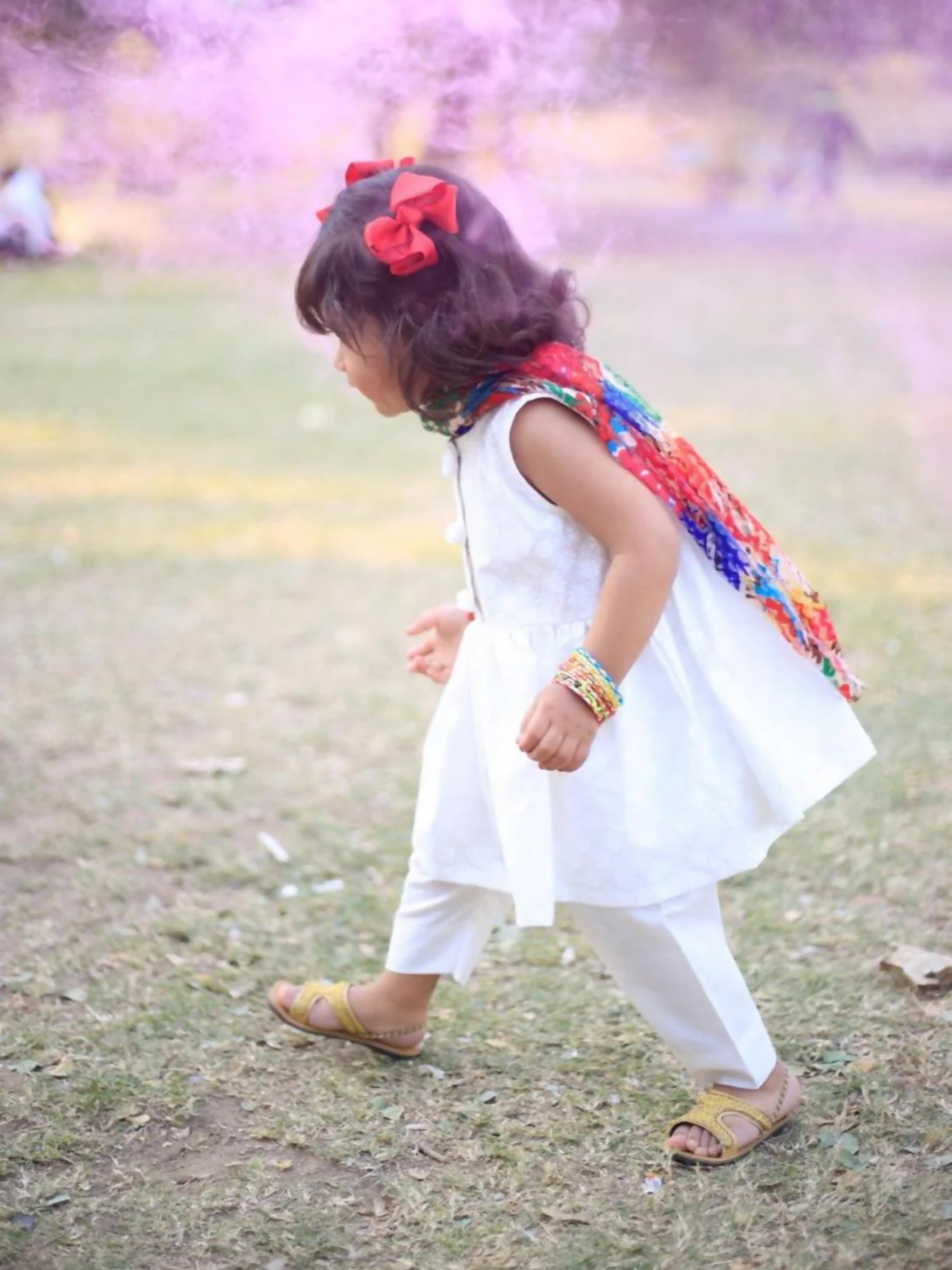 Kidoz Kloset Cotton Printed Stitched 3-Piece Suit-White Candy-Cotton Casual