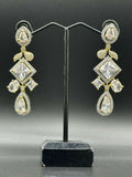 H&A Jewellery One Carat Silver and Gold Plated Earrings