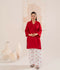 Stylish Collection Luxe Edit Cotton Embroidered Stitched 2-Piece Suit-Cherry Red