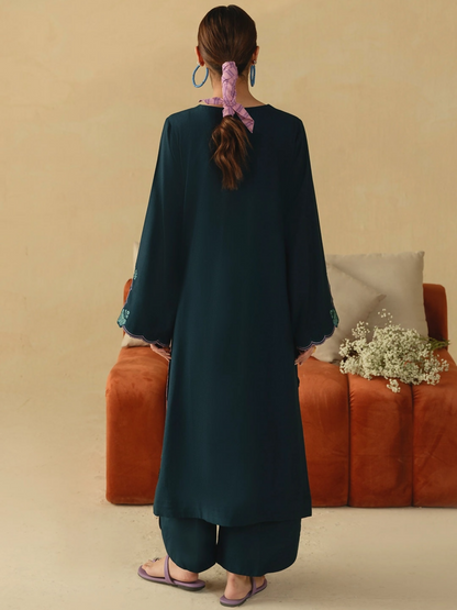 Mannat Clothing Boho Summer'26 Cotton Embroidered Stitched Suit-Riverleaf