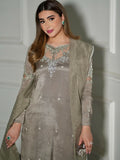 Allure By IH Luxury Pret Raw Silk Embellished Stitched 3-Piece Suit-Adeen