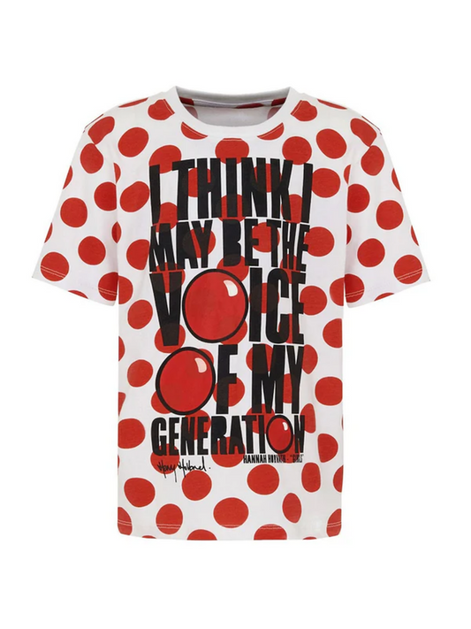 Funky's Printed Women I Think May Be The Voice Crew Neck T-Shirt-10045