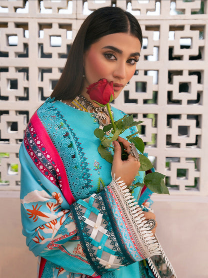 Binilyas Kotrai Embroidered Unstitched 3-Piece Suit-791-A