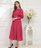 Ruby's Couture Basic Element'25 Georgette Dress Set-Melon