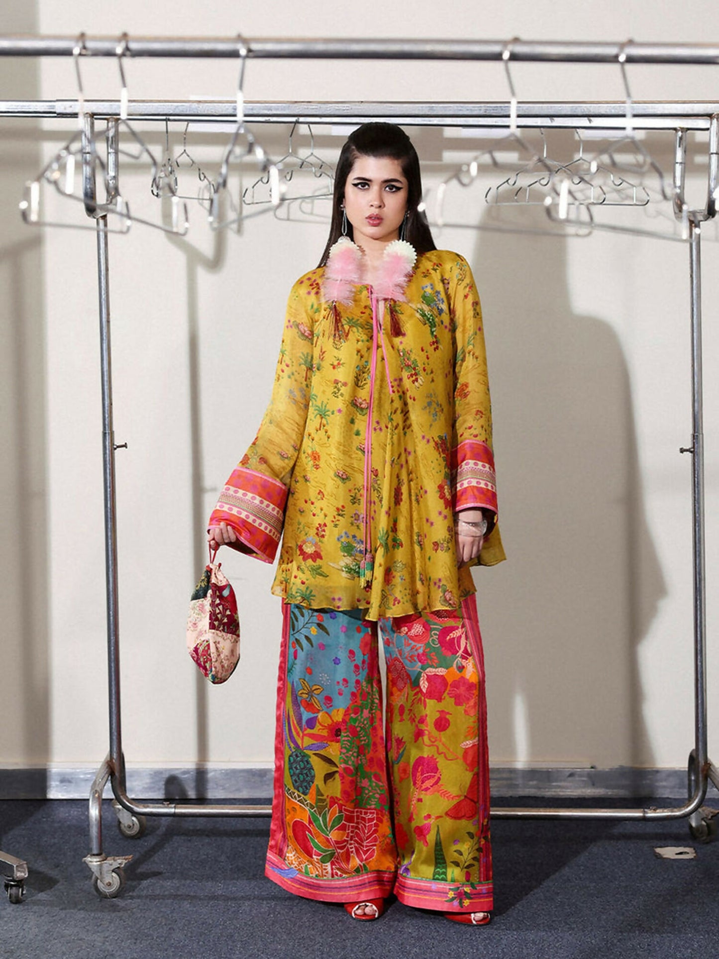 Hussain Rehar Pay Day Vol V Viscose Silk Printed Stitched 2-Piece Suit-Aurora