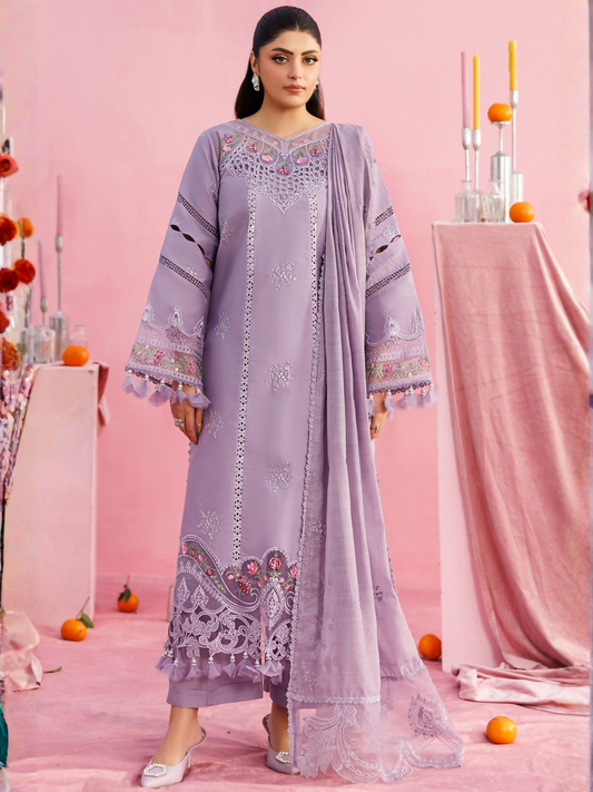 Parishay Shangrila Lawn Vol 2 Embroidered Unstitched 3-Piece Suit-ANG-16