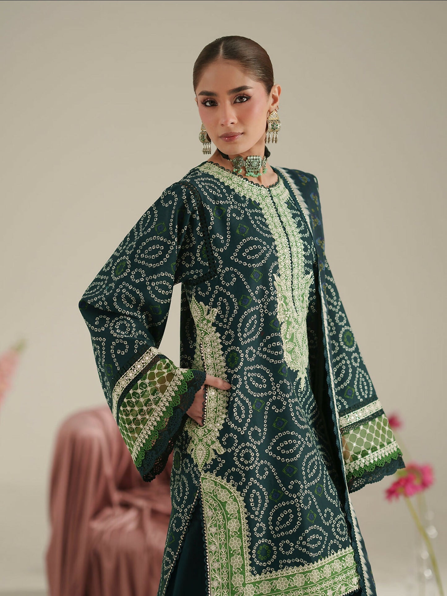Binilyas Jojo Summer'26 Lawn Embroidered Unstitched 3-Piece Suit-87B