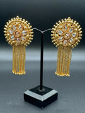 H&A Jewellery Indian Gold Plated Polki Earrings