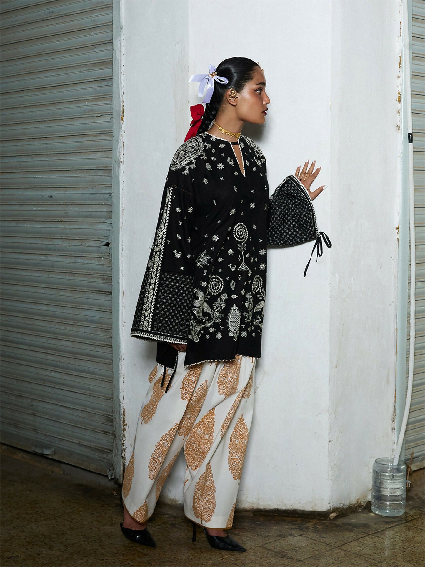 Jugnu By Hussain Rehar Mono 2025 Edit IV Cotton Embroidered Stitched 2-Piece Suit-Denali