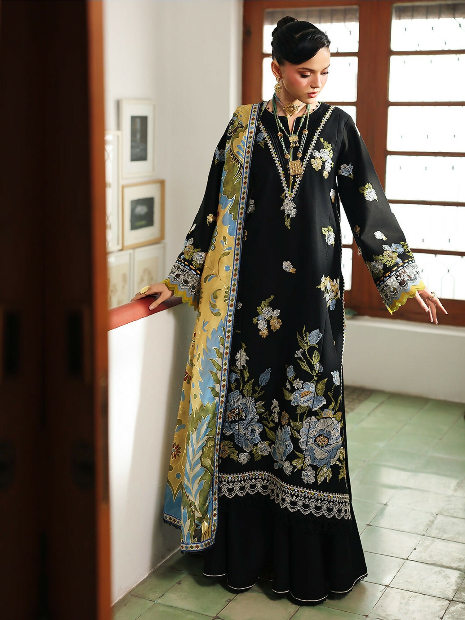 Binilyas Lumina Summer Lawn Embroidered Unstitched 3-Piece Suit-L71-B