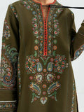 Jugnu By Hussain Rehar Khaddar'25 Embroidered Unstitched 3-Piece Suit-Soni