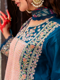 Fatima Hussain Lawn Embroidered Unstitched 3-Piece Suit-Nura