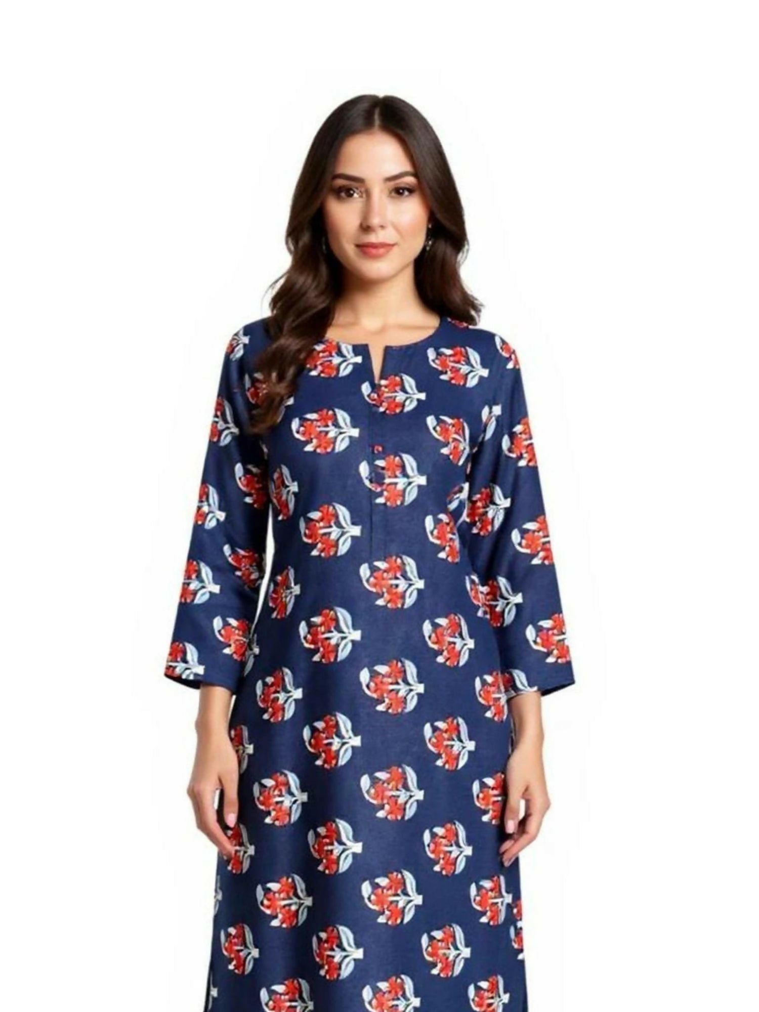 Bin Shaukat unstitched 2-piece digital lawn suit with all-over print and matching printed trouser.