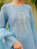 Allure By IH Katan Silk Embroidered Stitched 3-Piece Suit-Zora