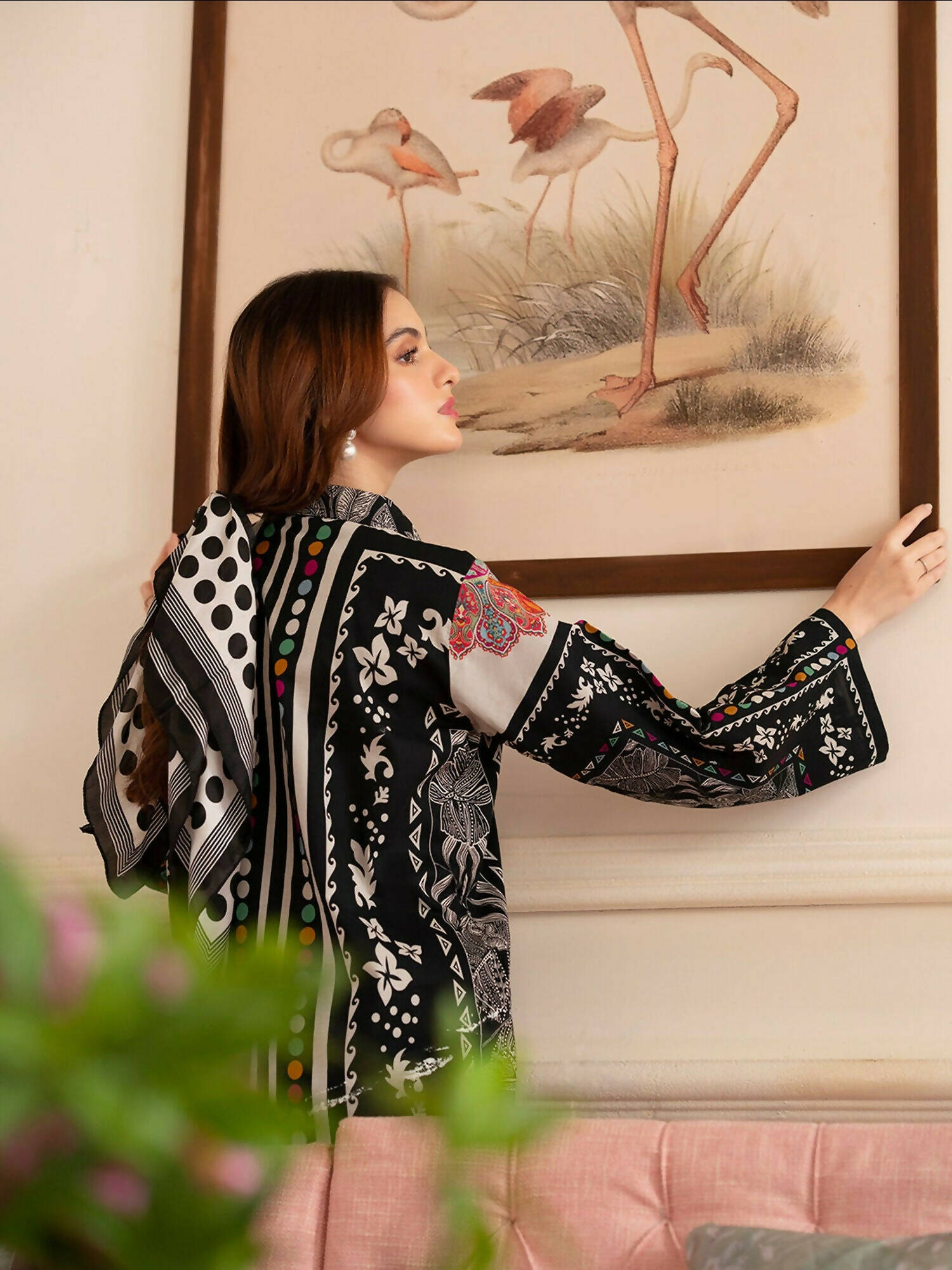 Mahnur Noir Lawn'26 Printed Unstitched 2-Piece Suit-N-09