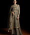 Hussain Rehar Luxury Pret'23 Organza Embellished Stitched 3-Piece Suit-Siva