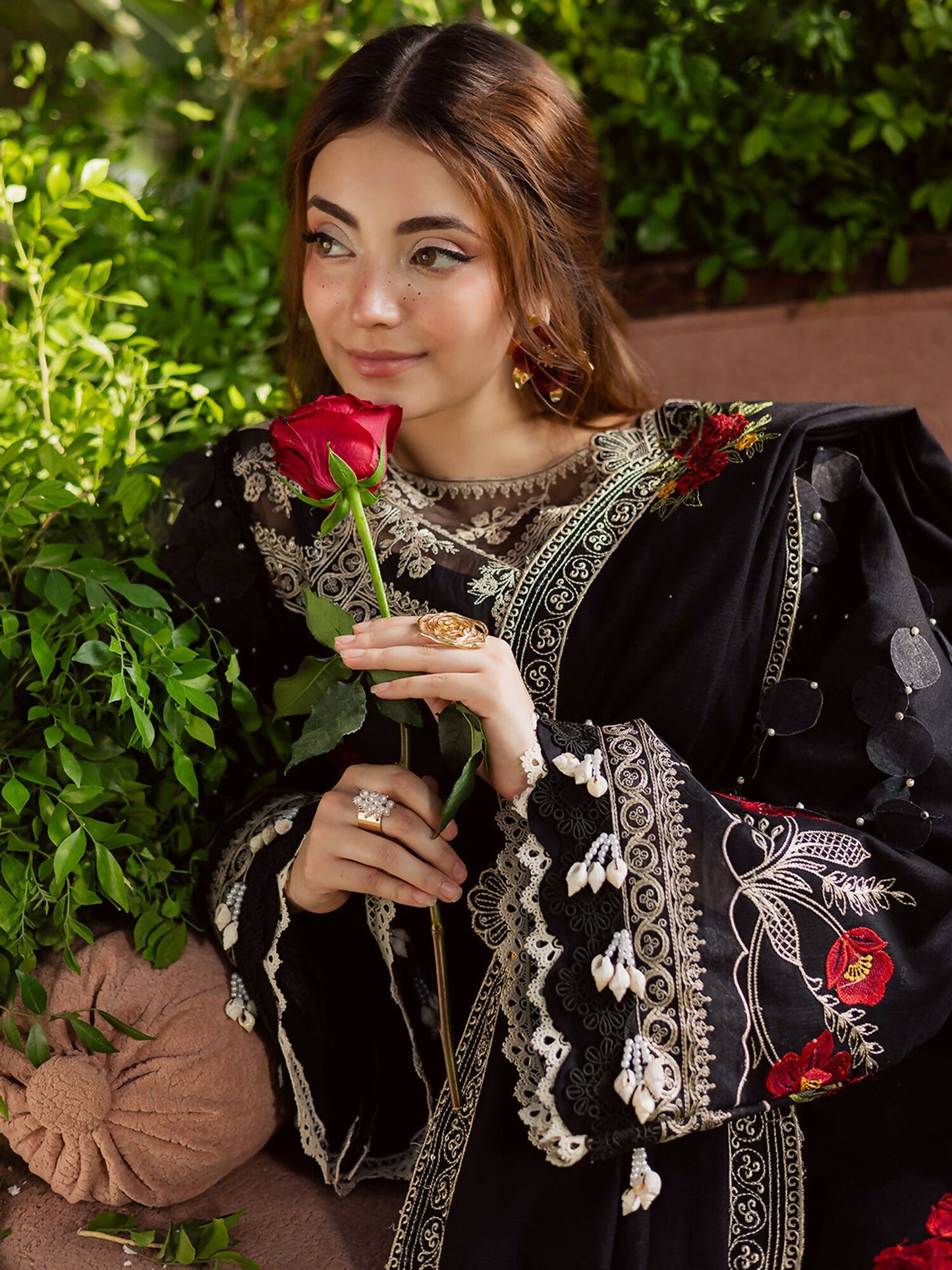 Parishay Winterwood Tales Khaddar Embroidered Stitched 3-Piece Suit-WW - 07