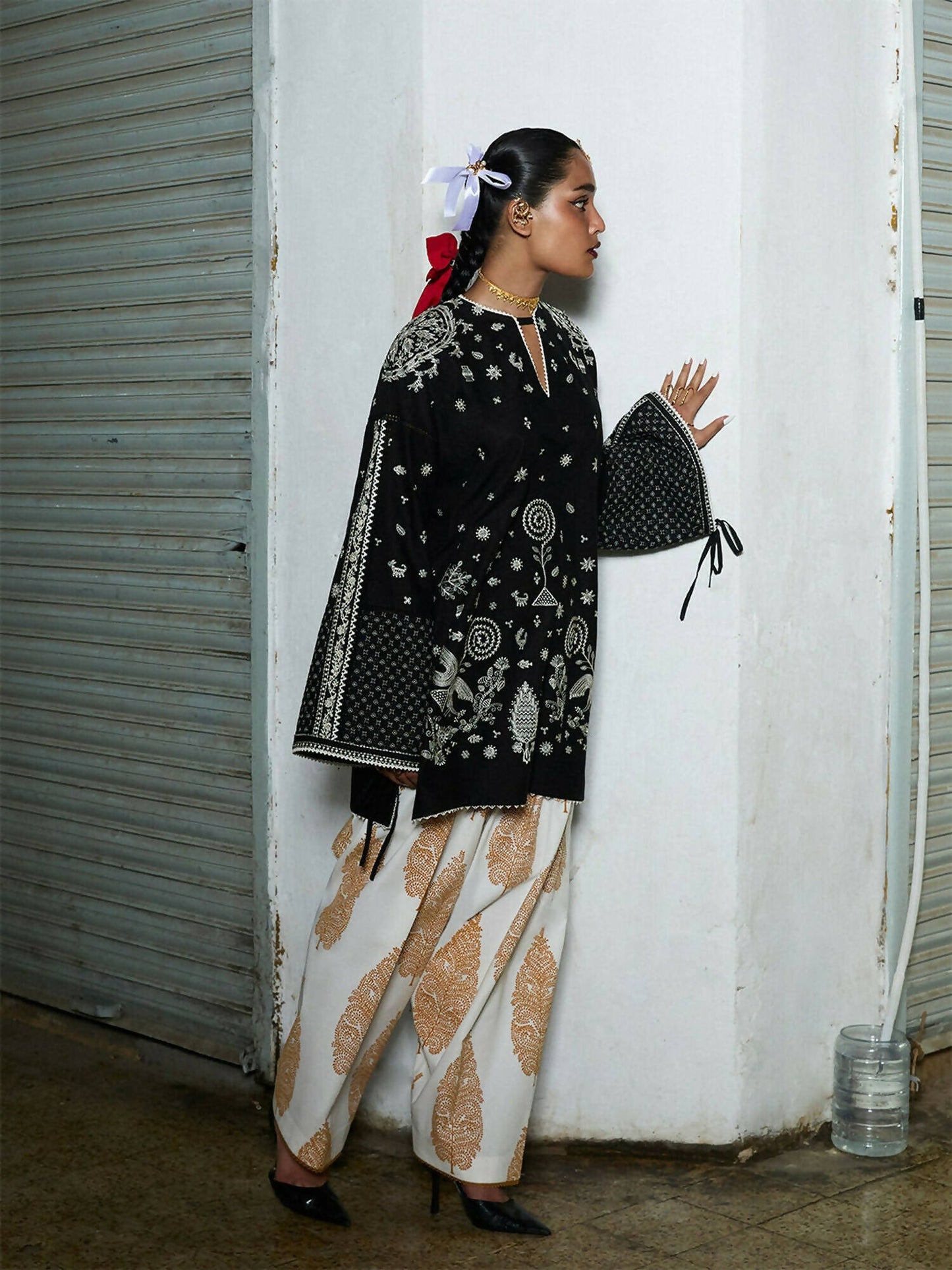 Jugnu By Hussain Rehar Mono'25 Edit IV Cotton Embroidered Stitched 2-Piece Suit-Denali