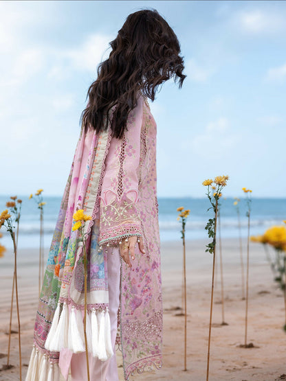Mahnur Sirene Luxury Lawn'26 Embroidered Unstitched 3-Piece Suit-S-12