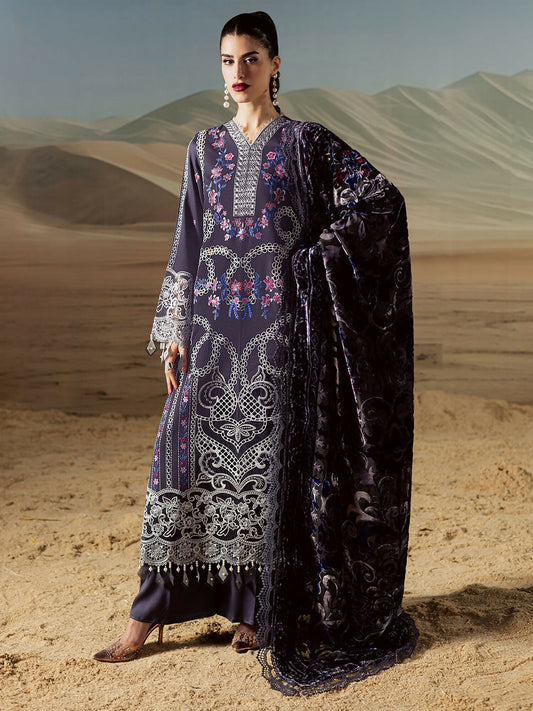 Mahnur Amelia Kotrai Embroidered Stitched 3-Piece Suit-CK-005