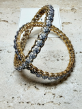 Orya Jewellery Pair White Zircon Bangles