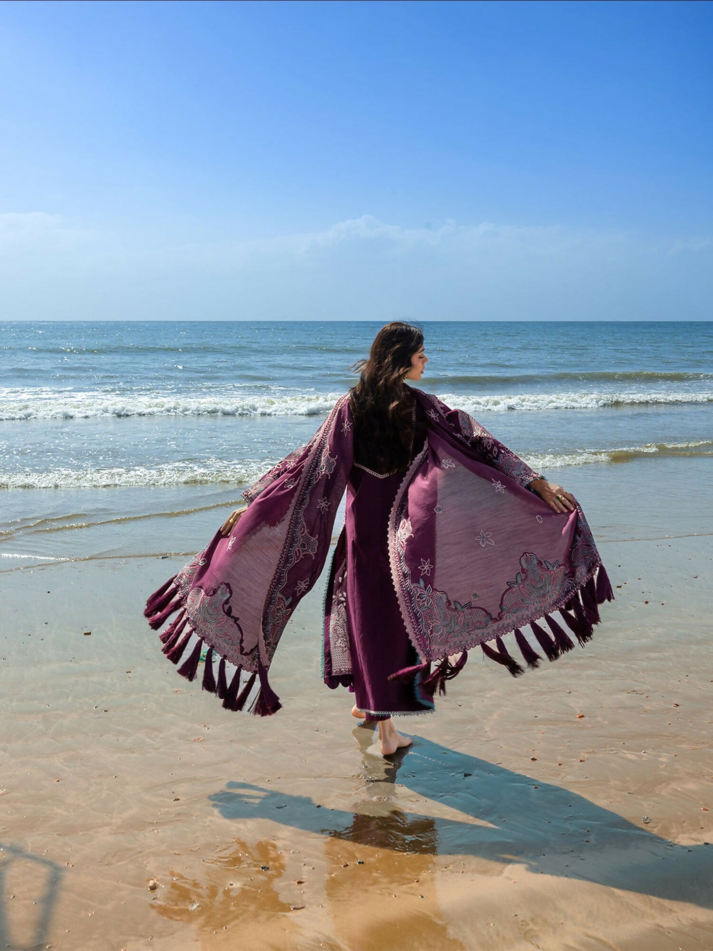 Mahnur Sirene Luxury Lawn'26 Embroidered Unstitched 3-Piece Suit-S-01