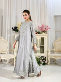 Farooq Hameed Studio Wedding Festive'25 Pure Glass Silk Embroidered Stitched 3-Piece Suit-Kiyara