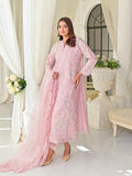 Farooq Hameed Studio Silk Embroidered Stitched 3-Piece Suit-Aura