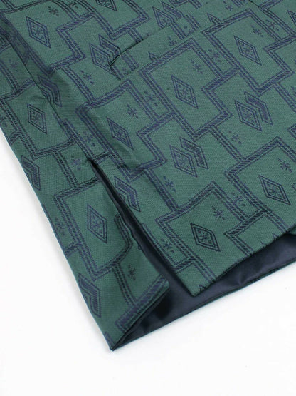 Velvour Boys Jacquard Printed Waistcoat-VW06-A