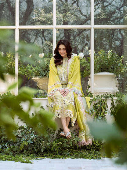 Binilyas Freesia Lawn Embroidered Unstitched 3-Piece Suit-105-A