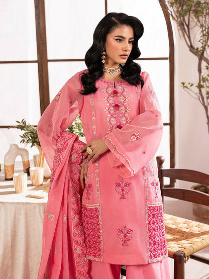 Shurooq L’amore Khaddi Net Embroidered Stitched 3-Piece Suit-Yodelle