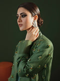 Hussain Rehar Basic Not Basic I Raw Silk Embellished Stitched 3-Piece Suit-Wild Poppy