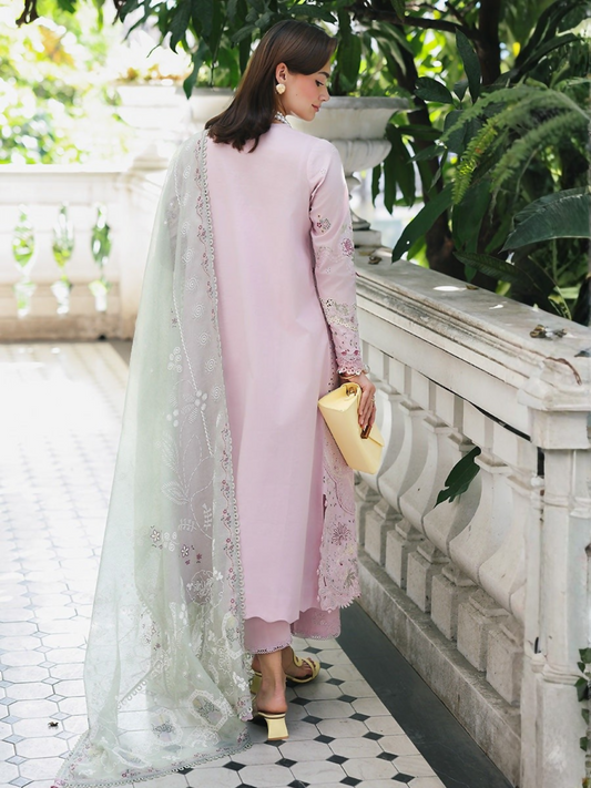 Qalamkar Qline Lawn Drop-1 Embroidered Unstitched 3-Piece Suit-RP-11-Inaya