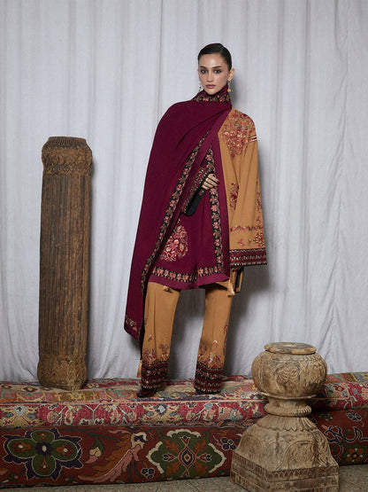 Jugnu by Hussain Rehar Karandi AW 25 - Edit III Embroidered Unstitched 3-Piece Suit-Zrov